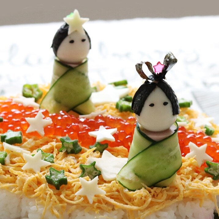 七夕に 織姫&彦星のピンチョス